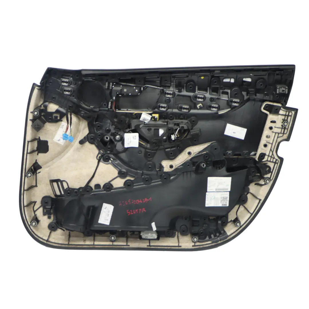 Mercedes W205 Door Card Front Left N/S Trim Panel Cover AMG Line Leather Black