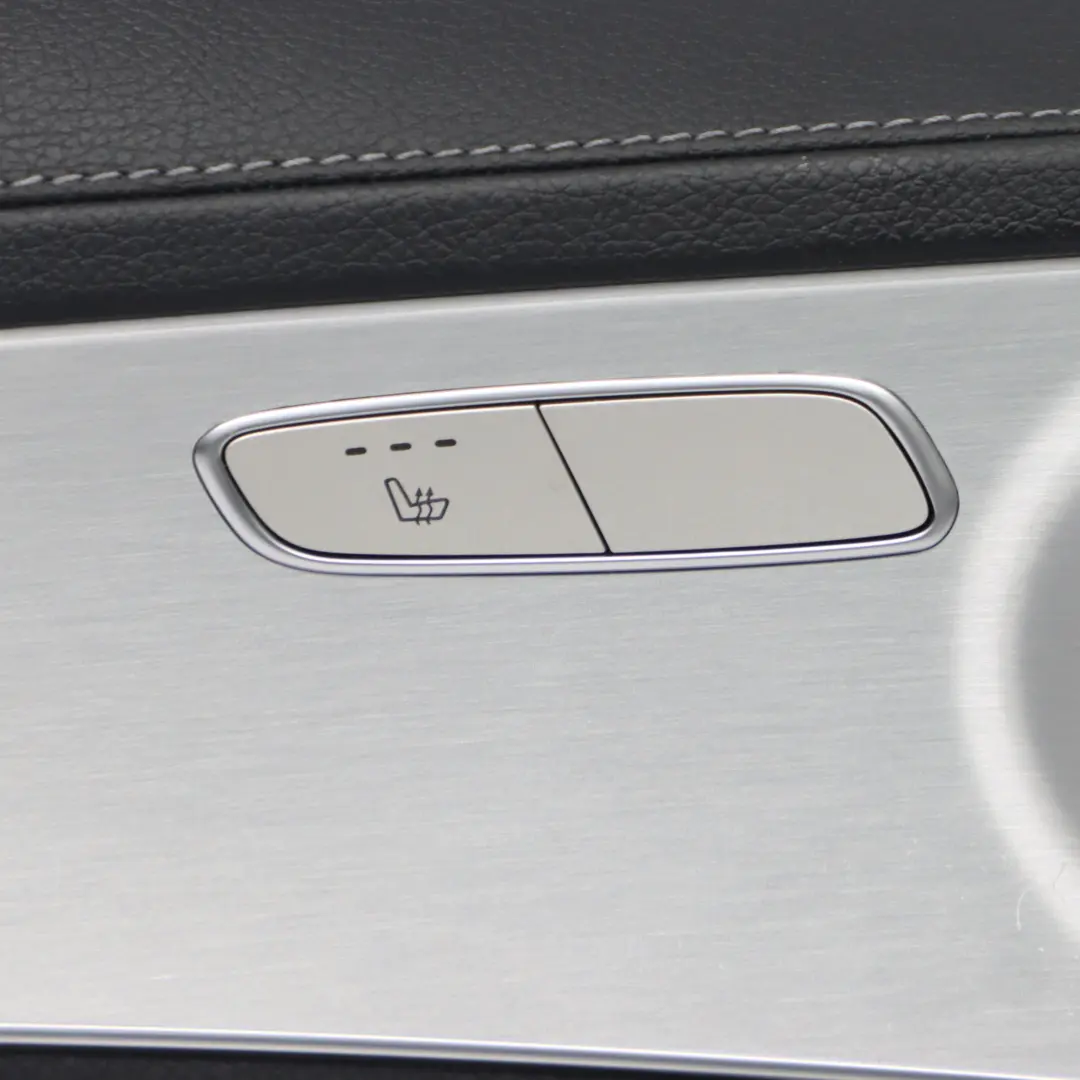 Mercedes W205 Door Card Front Left N/S Trim Panel Cover AMG Line Leather Black