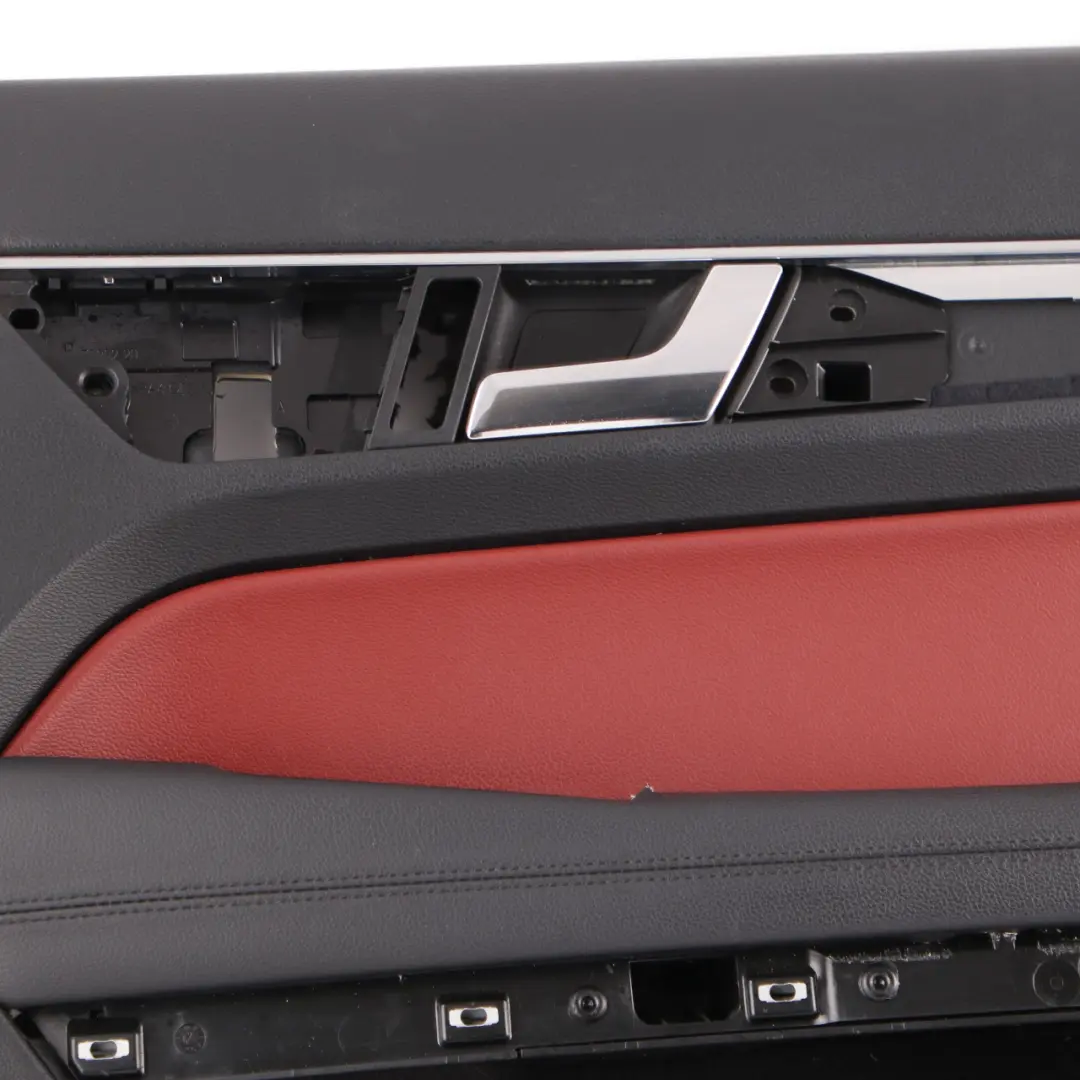 Door Card Mercedes A207 Cabrio Front Right O/S Door Trim Panel Cover Red Leather