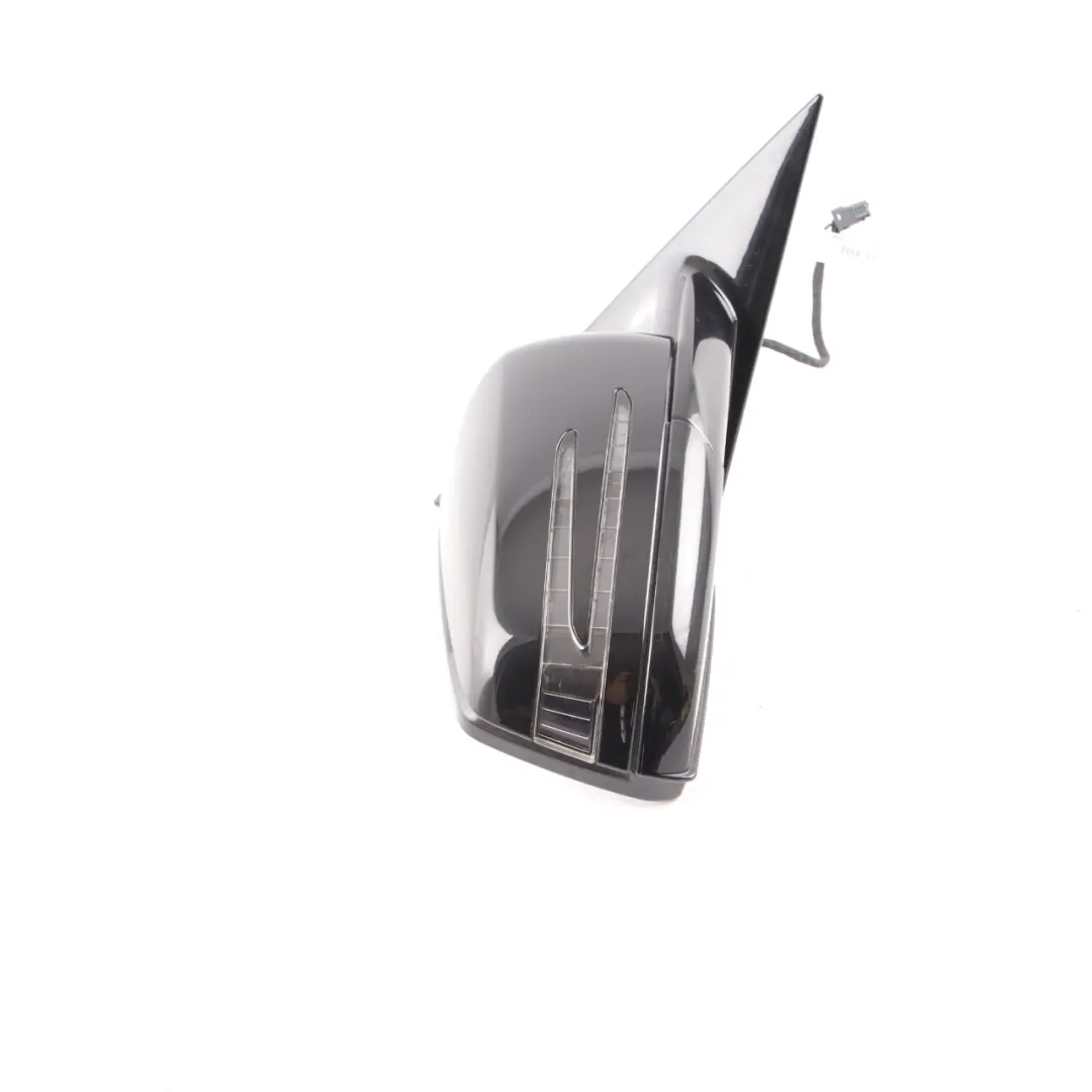 Mercedes W207 Wing Mirror Door Right O/S Power Fold Auto Dip Obsidian Black 197