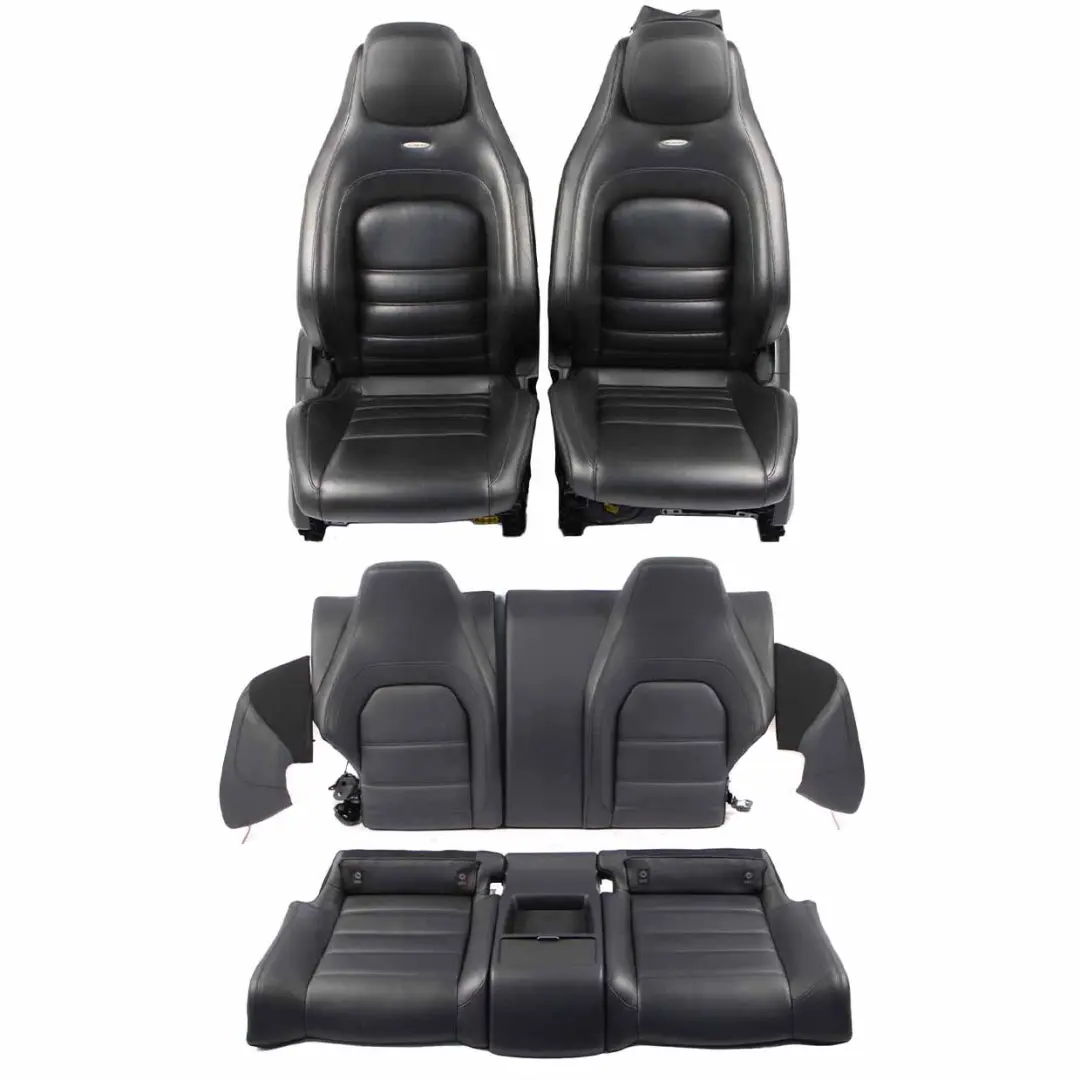 AMG Seats Mercedes C204 C63 Heated Leather Black / Anthracite Sport Seat Memory