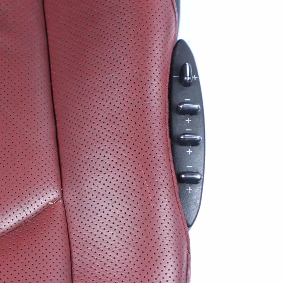 Front Seat Mercedes A209 Right O/S Leather Semi Aniline Red Climatised Memory