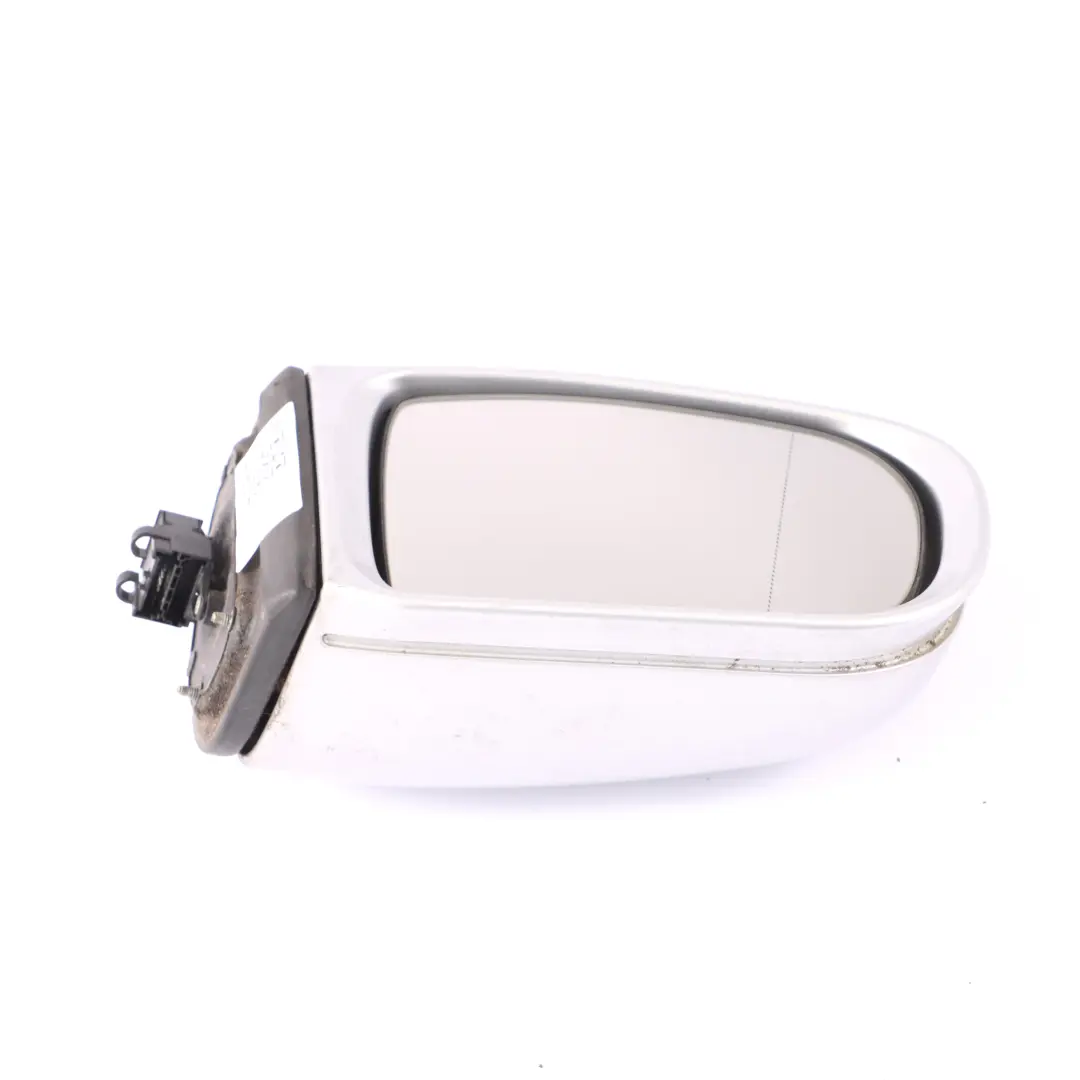 Mercedes W210 Wing Mirror Door Right O/S Outside Brilliant Silver - 9744