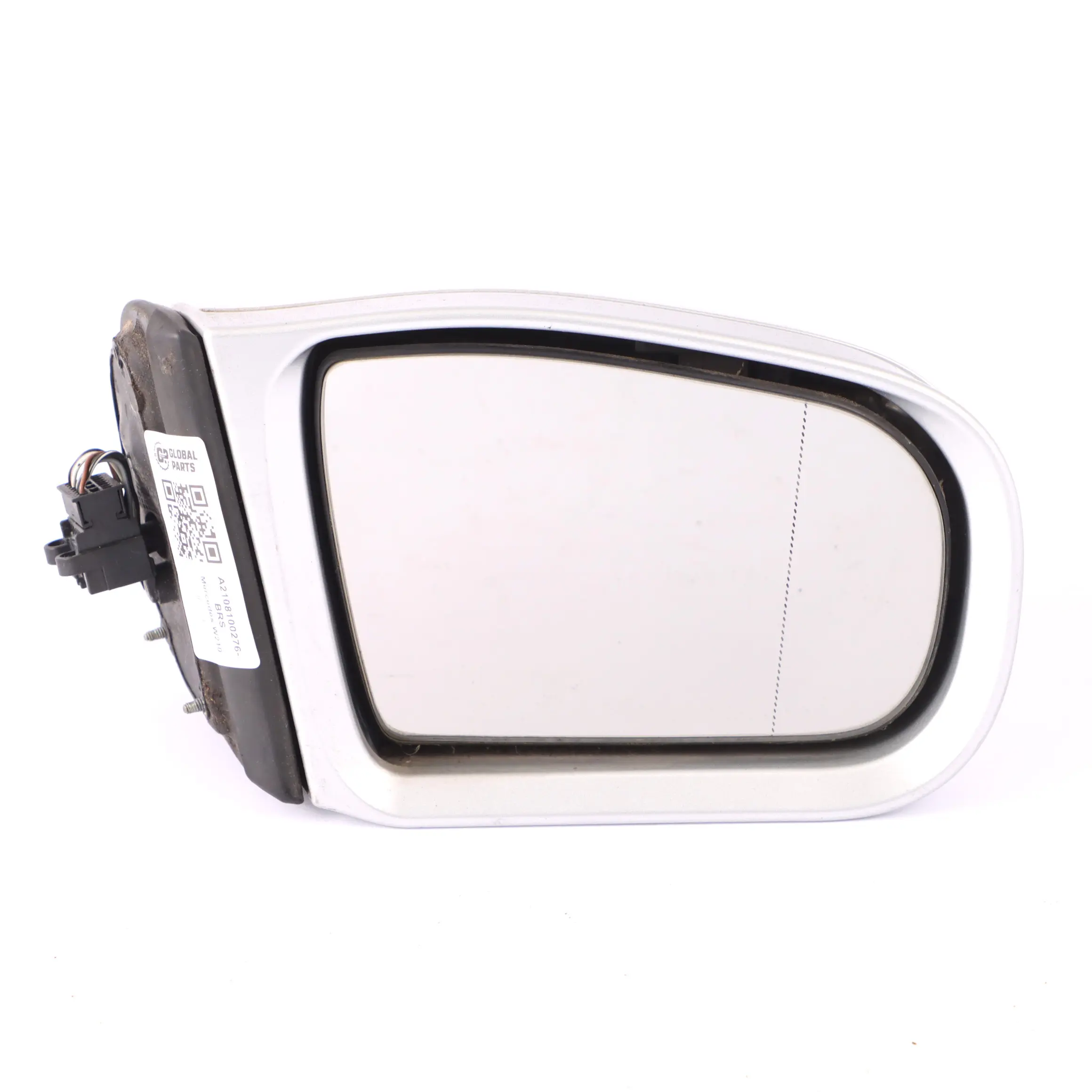 Mercedes W210 Wing Mirror Door Right O/S Outside Brilliant Silver - 9744