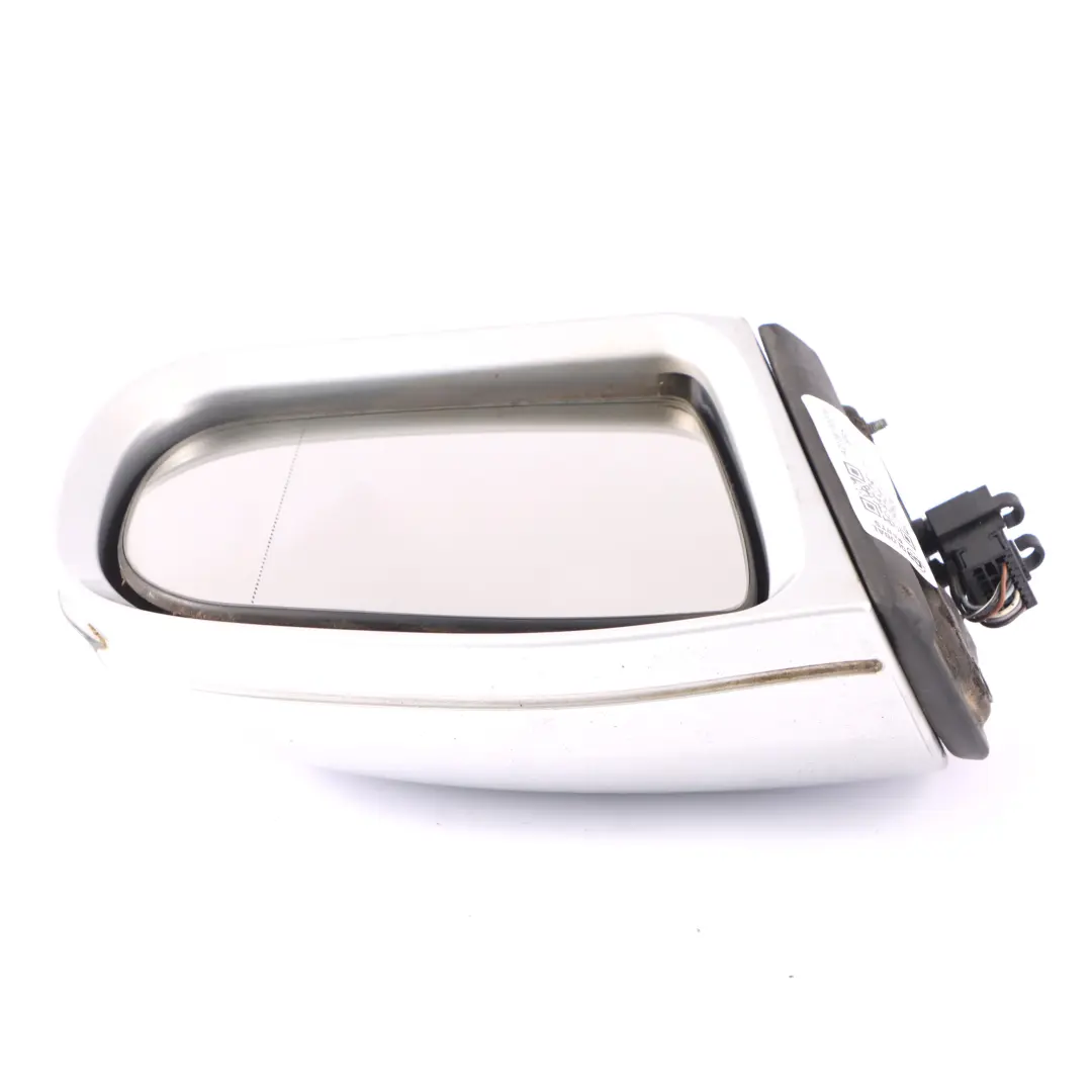 Mercedes W210 Wing Mirror Door Right O/S Outside Brilliant Silver - 9744