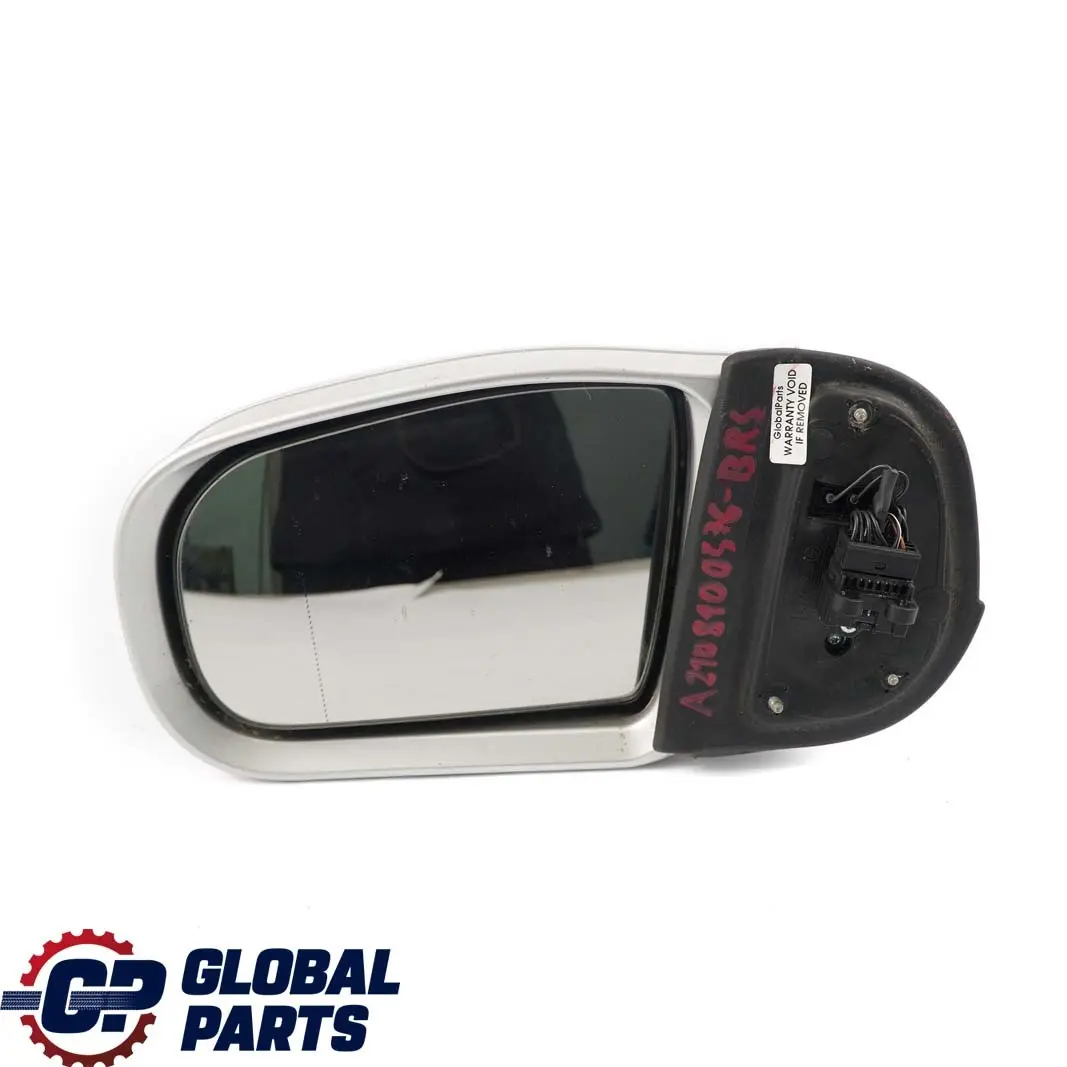 Mercedes-Benz E W210 Left N/S Wing Door Mirror Folding Brillantsilber Silver