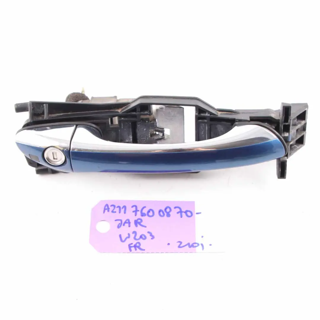 Door Handle Mercedes W203 W211 Grab Front Right O/S Jaspis Blue Metallic - 345