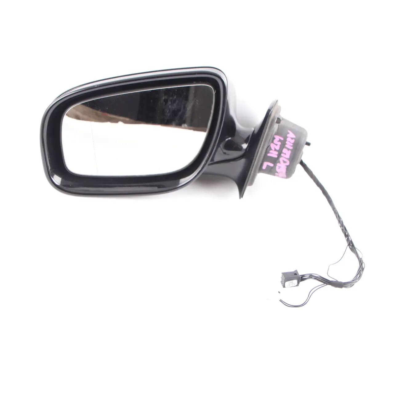 Mercedes W211 Wing Mirror Power Fold Door Left N/S Obsidian Black 197