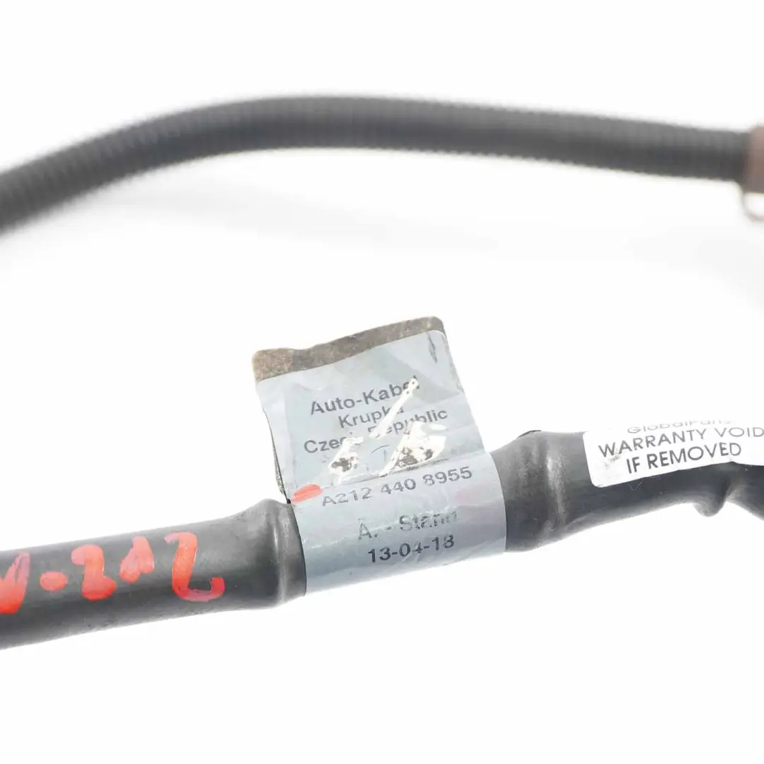 Alternator Cable Mercedes W212 OM651 Battery Prefuse Box A2124408955