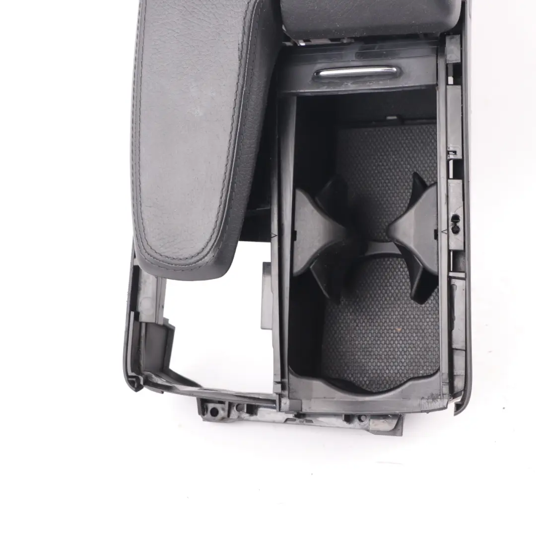 Mercedes W212 Armrest Front Cover Centre Console Arm Rest Tray Leather Black