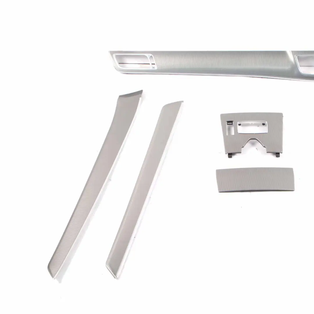 Mercedes W212 Dashboard Strip Centre Trims Dash Cover Panel Set Dark Aluminium