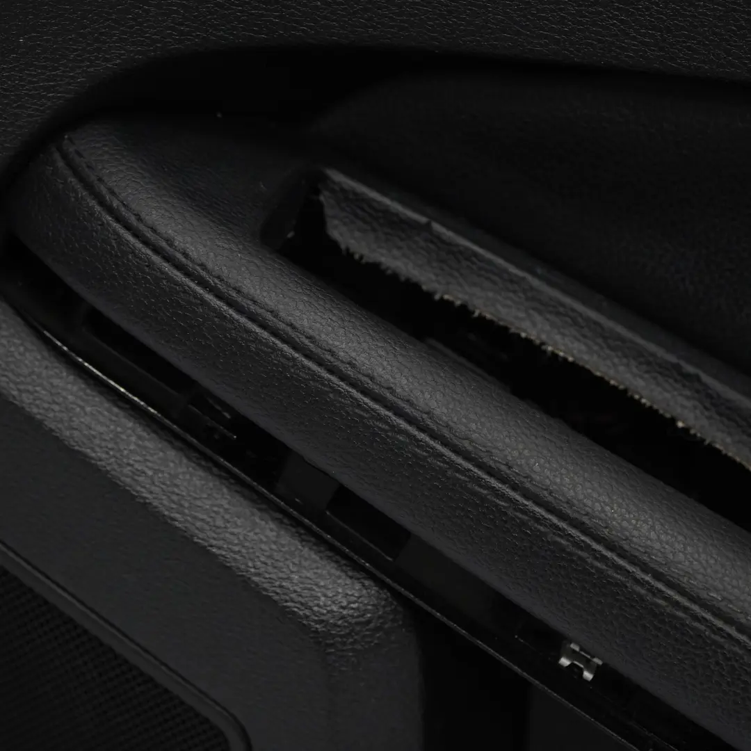 Mercedes W212 Door Card Front Right O/S Trim Panel Black Leather Nappa