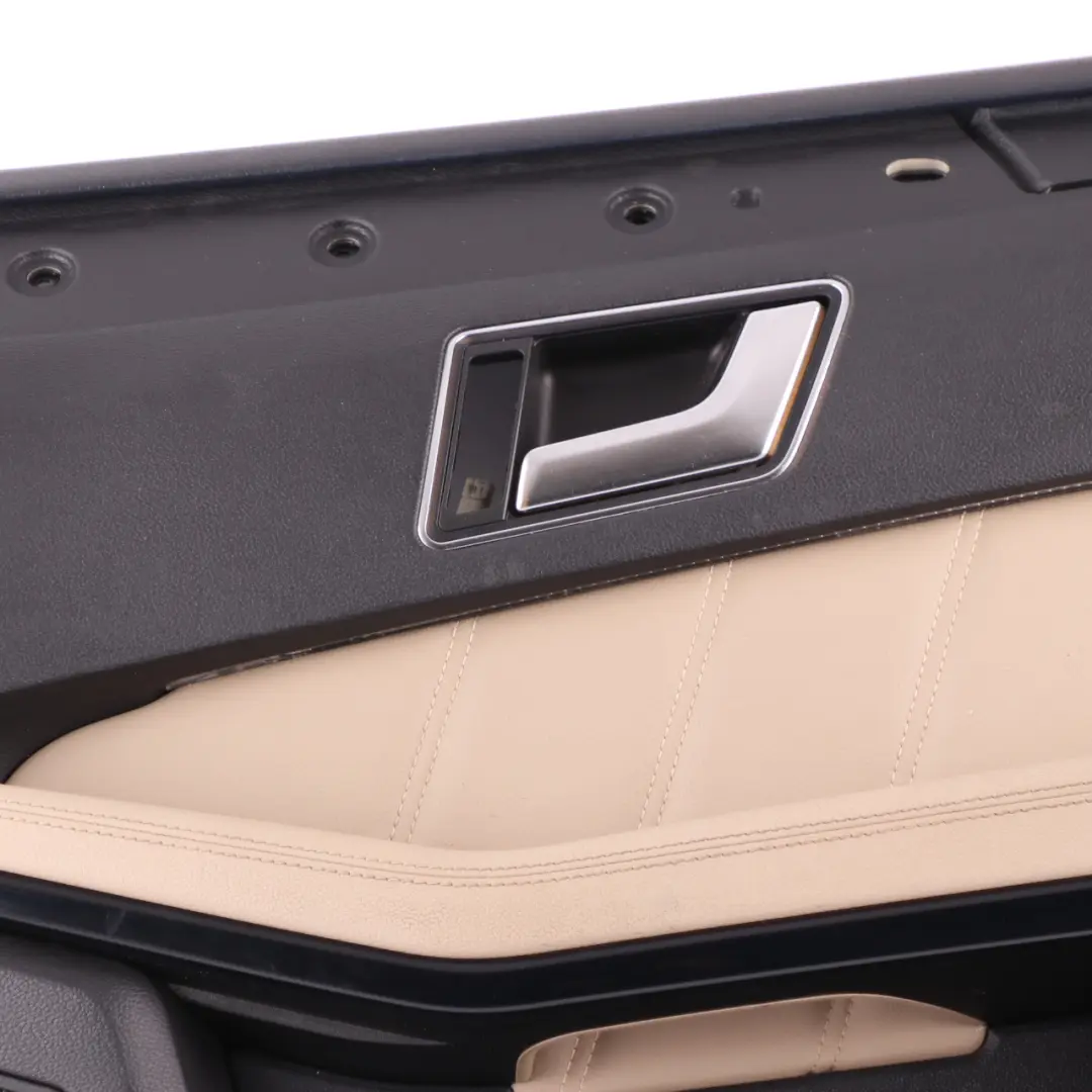 Mercedes W212 Door Card Front Right O/S Trim Panel Leather Nappa Brown