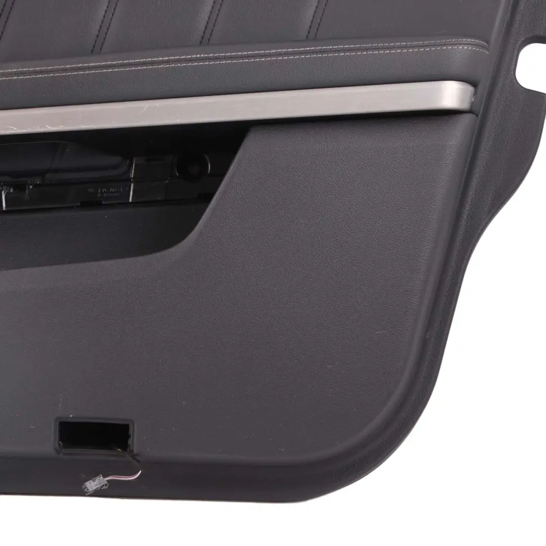 Mercedes W212 Door Card Front Right O/S Trim Panel Black Leather Nappa