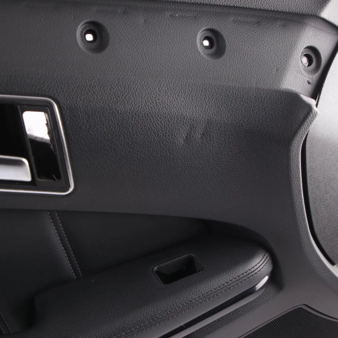 Mercedes W212 Door Card Front Left N/S Trim Panel Black Leather Anthracite