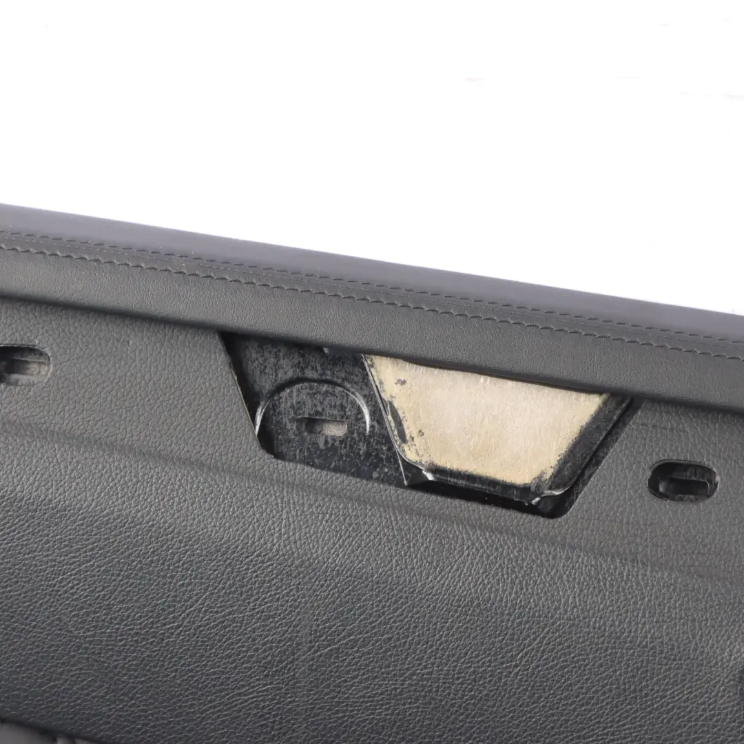 Mercedes W212 Door Card Cover Front Left N/S Trim Panel Black Leather
