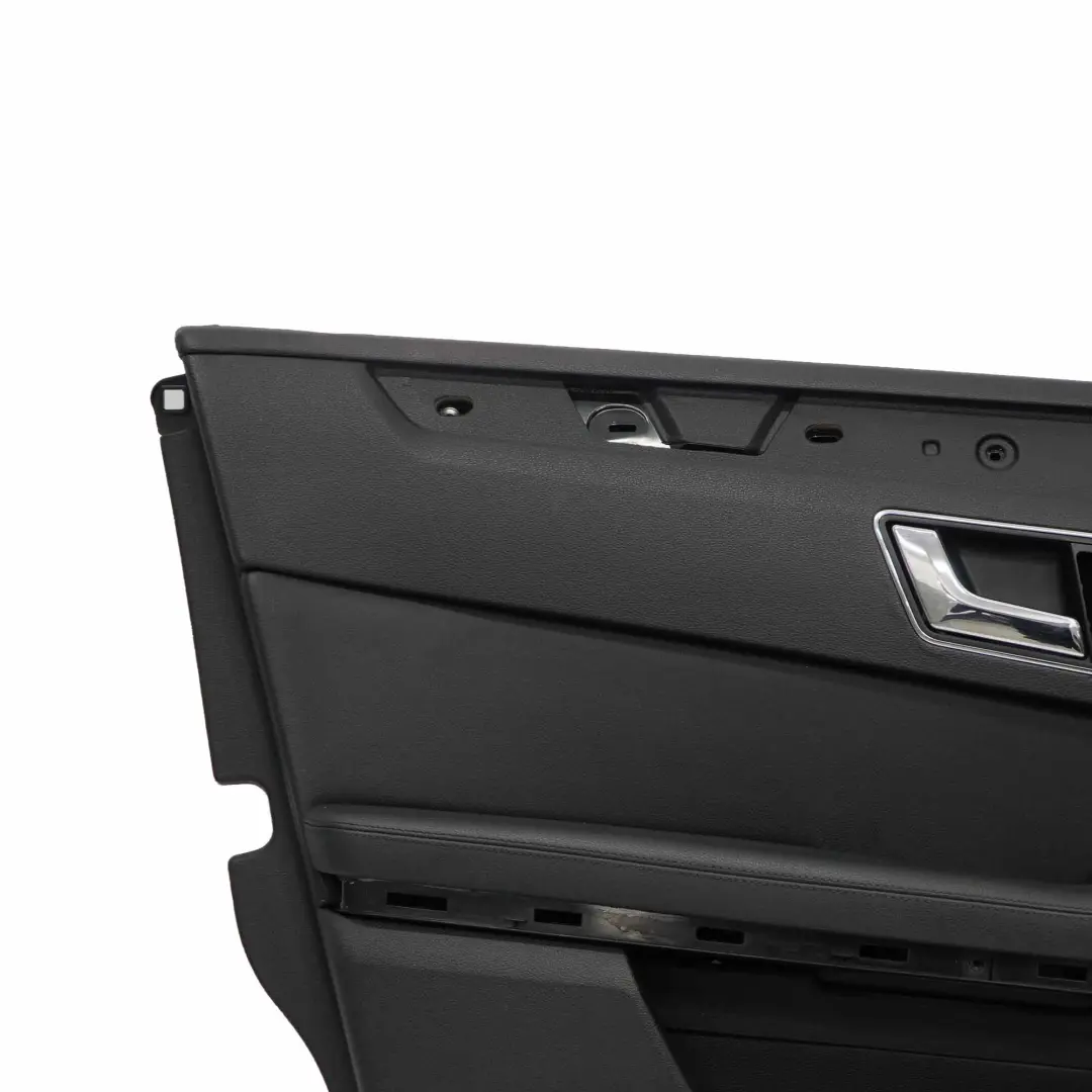Mercedes W212 Door Card Front Left N/S Trim Panel Black Leather Anthracite