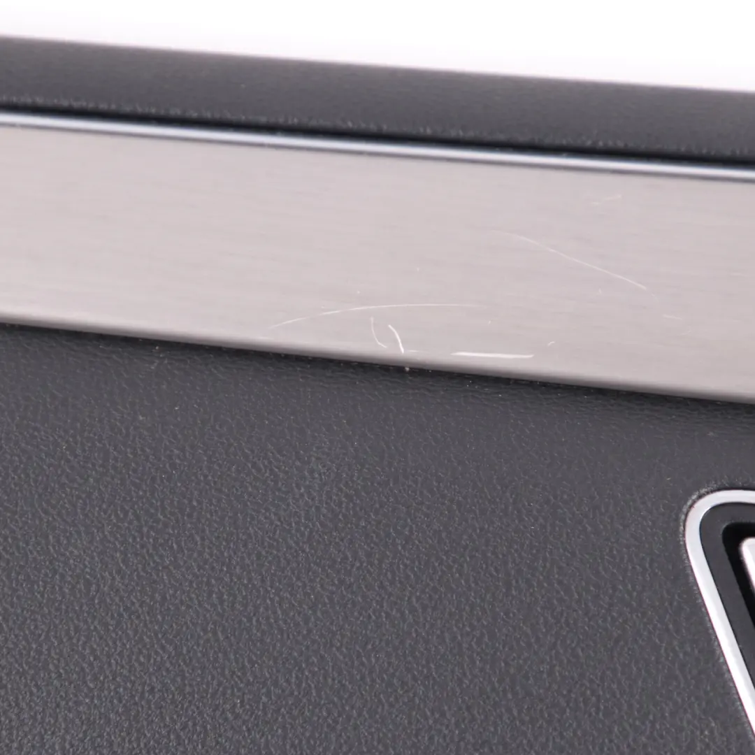 Mercedes W212 Door Card Front Left N/S Trim Panel Black Leather White Seam