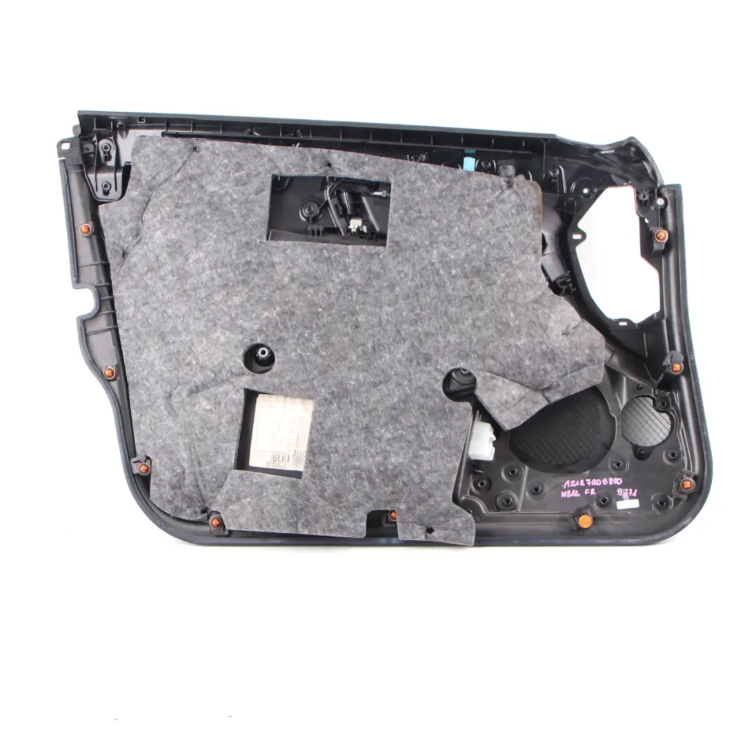 Mercedes W212 Door Card Front Right O/S Trim Panel Black Imitation Leather