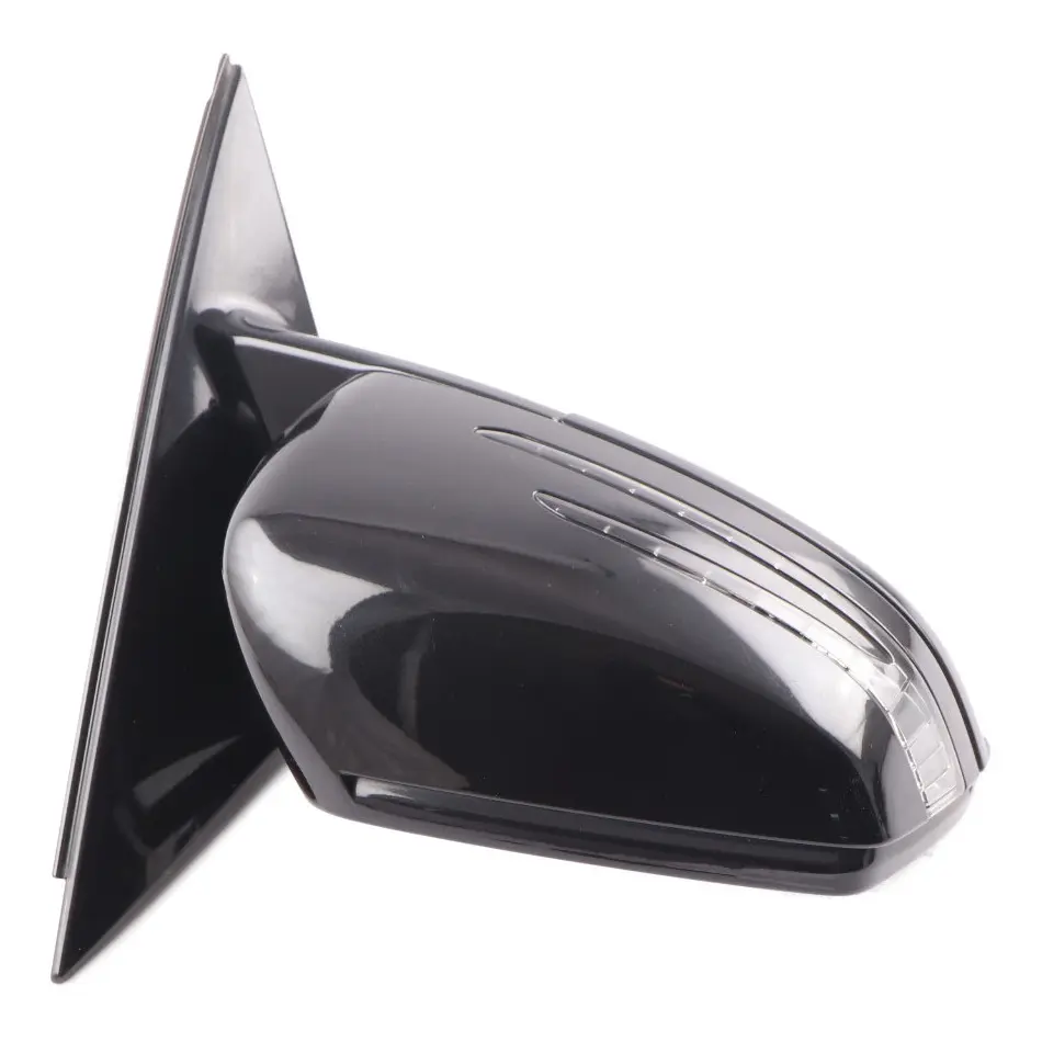 Mercedes W212 Wing Mirror Door Auto Dip Right O/S Obsidian Black 197 A2128101876