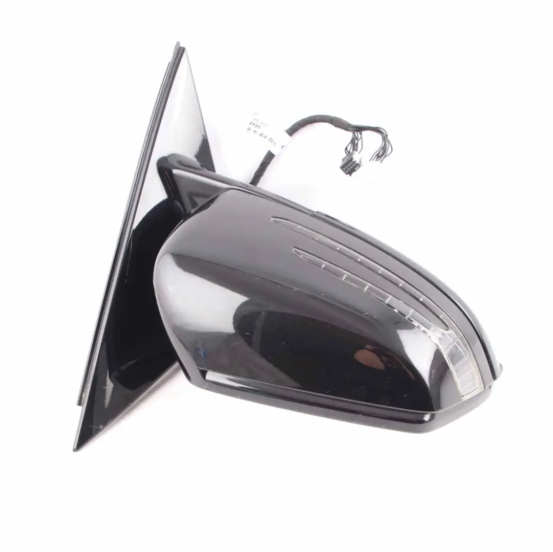 Mercedes W212 Wing Mirror Door Auto Dip Right O/S Obsidian Black 197 A2128101876