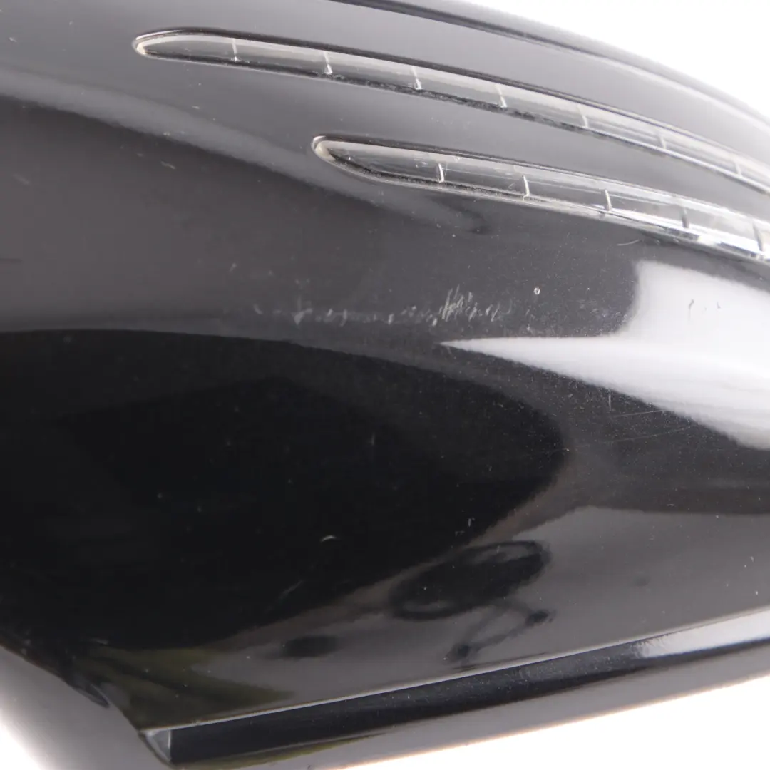 Mercedes W212 Wing Mirror Door Auto Dip Right O/S Obsidian Black 197 A2128101876