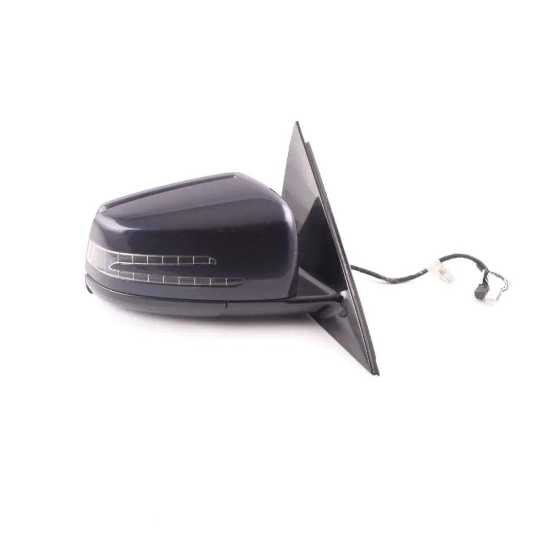 Mercedes W212 Wing Mirror Auto Dip Door Right O/S Outside Tanzanite Blue - 359