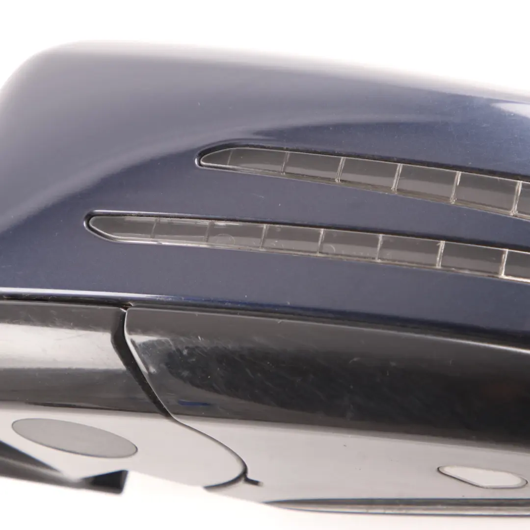 Mercedes W212 Wing Mirror Auto Dip Door Left N/S Cavansite Blue Metallic - 890