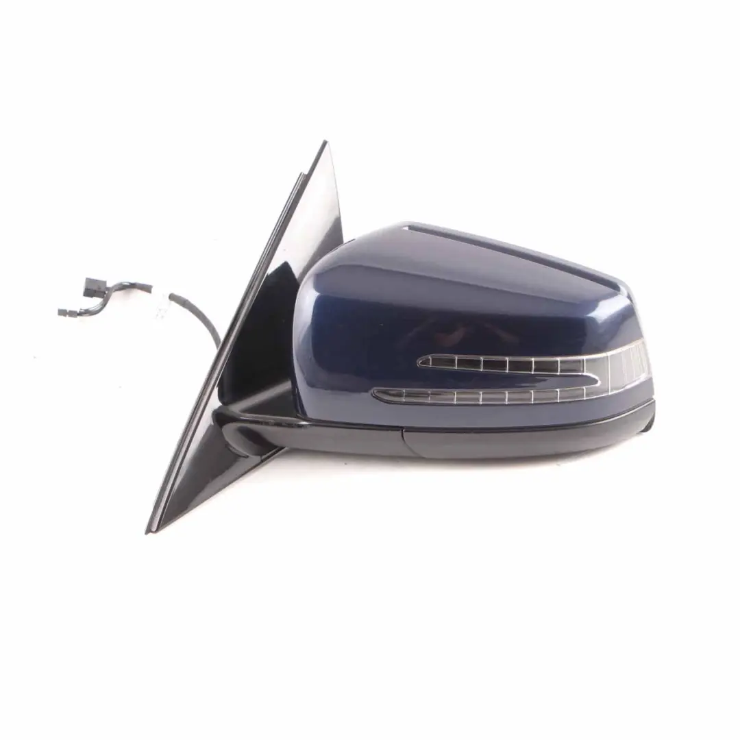 Mercedes W212 Wing Mirror Auto Dip Door Left N/S Cavansite Blue Metallic - 890