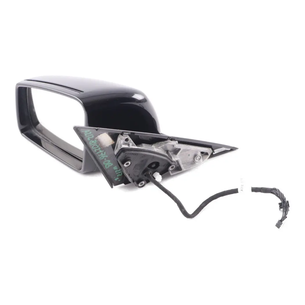 Mercedes W212 Wing Mirror Door Auto Dip Left N/S Obsidian Black 197 A2128102176