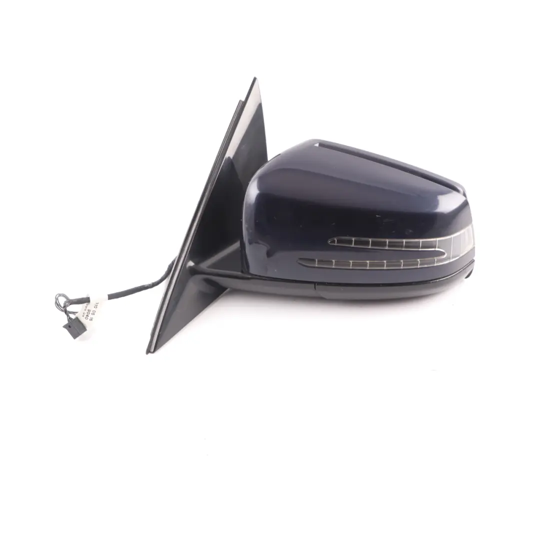 Mercedes W212 Wing Mirror Auto Dip Door Left N/S Outside Tanzanite Blue - 359