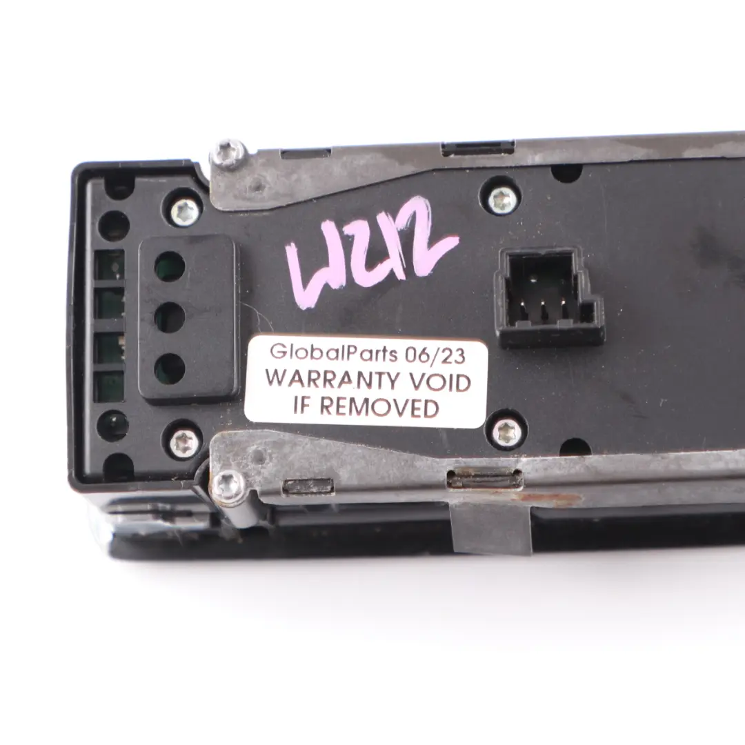 Mercedes W212 Window Lifter Switch Panel Driver's Side Mirrors Adjustment 