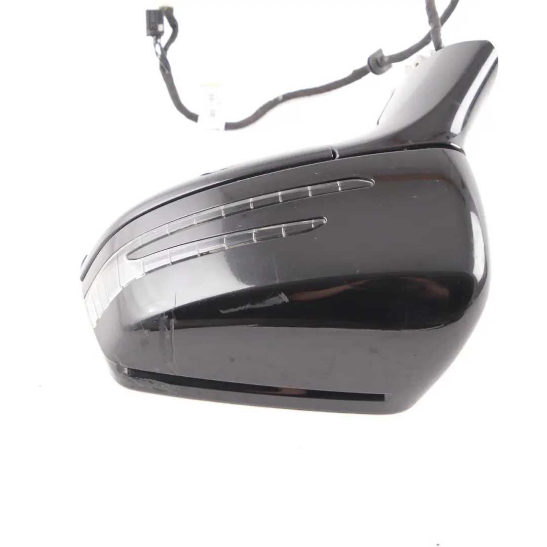 Mercedes CLS W218 Wing Mirror Door Left N/S Power Fold Obsidian Black - 197