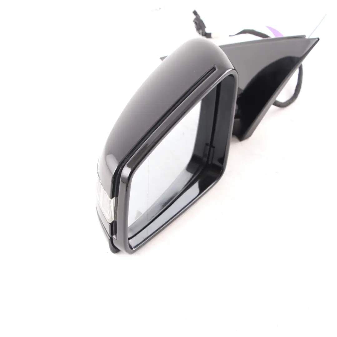 Mercedes-Benz S W221 Auto Dip Left Wing Door Mirror Blind Spot Obsidian Black