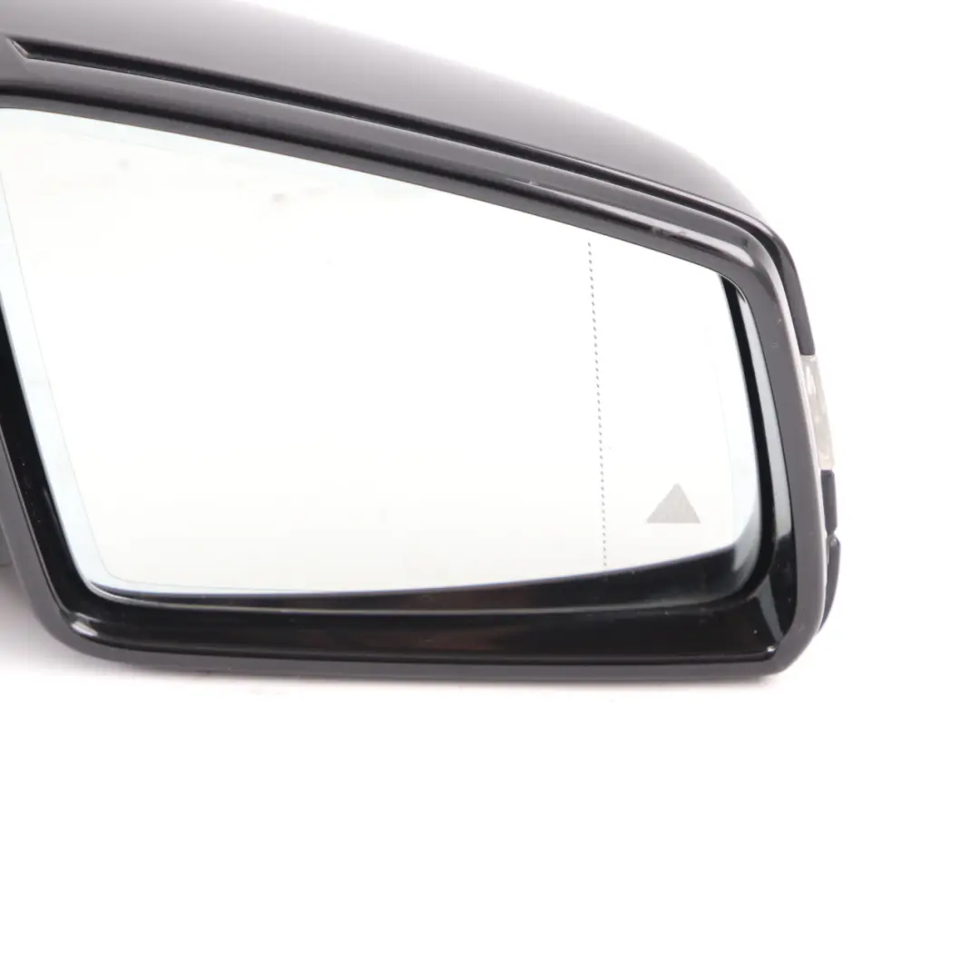 Mercedes W221 Wing Mirror Right O/S Door Blind Spot High Gloss Obsidian Black