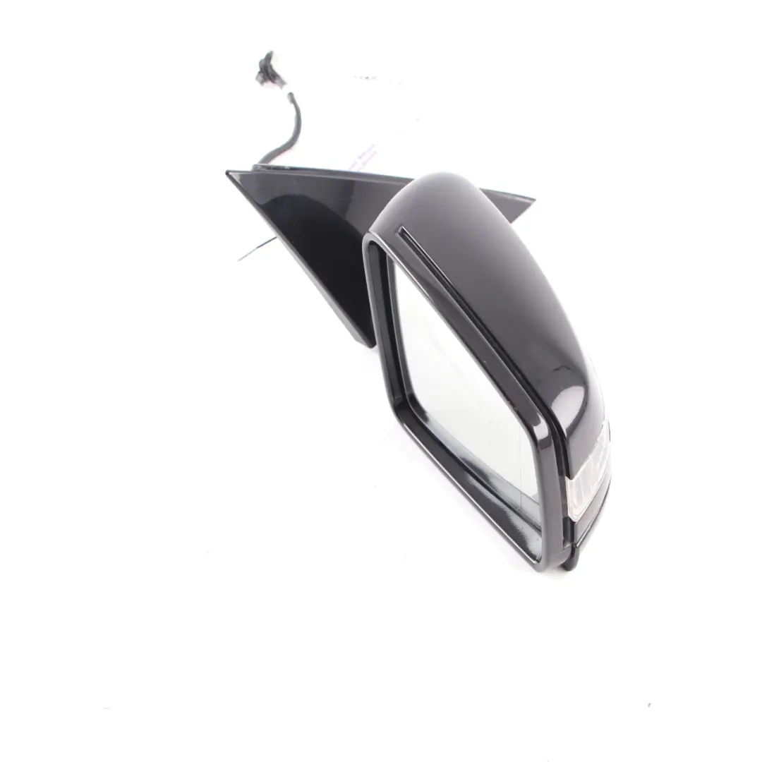 Mercedes W221 Wing Mirror Right O/S Door Blind Spot High Gloss Obsidian Black