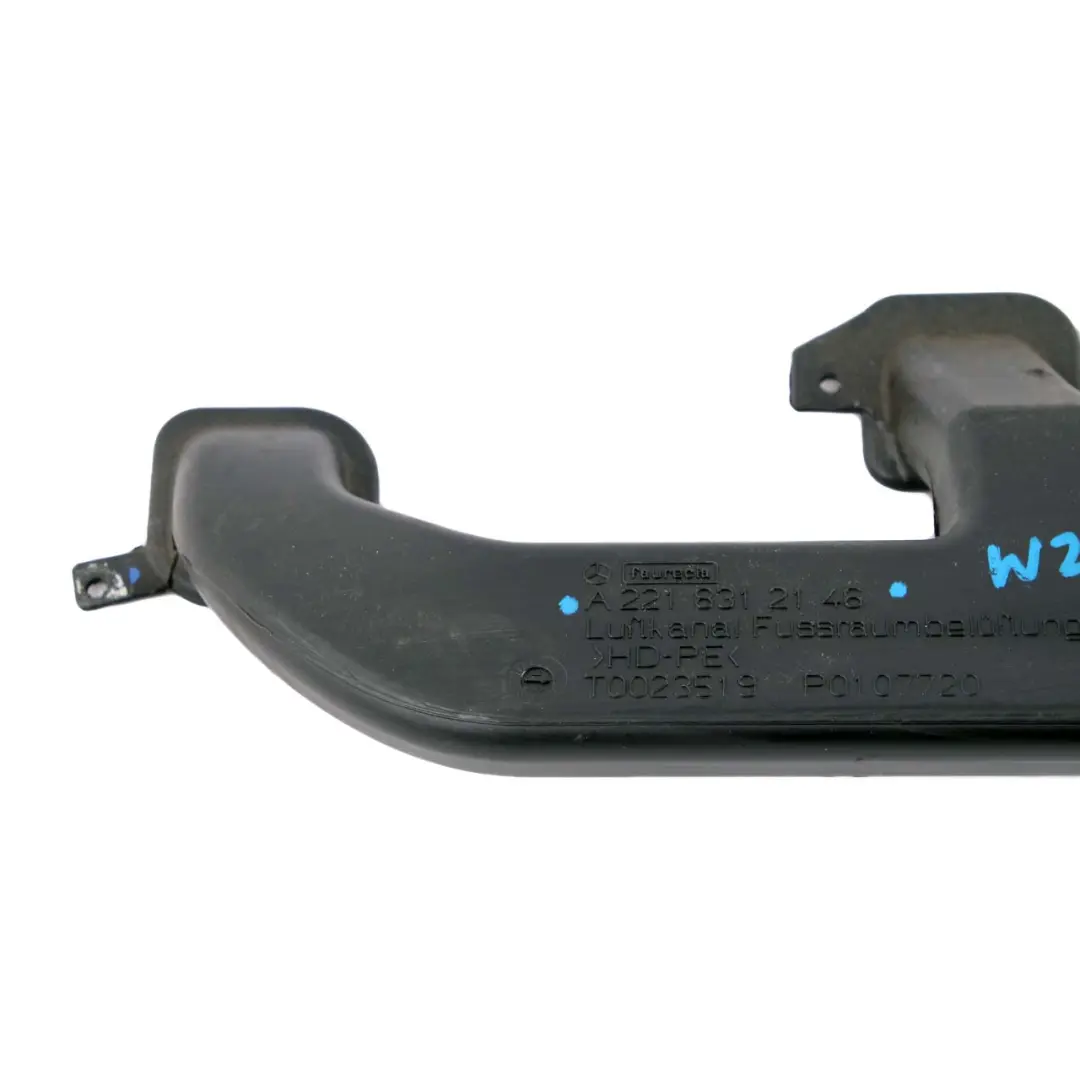 Mercedes-Benz S W221 Air Duct Vent Pipe Guide Channel Front Left N/S A2218312146