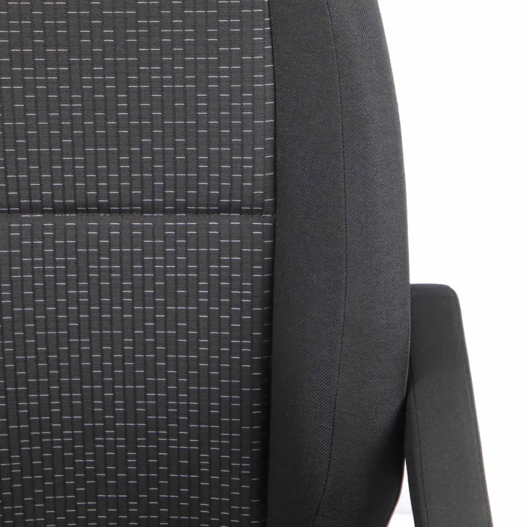 Front Seat Mercedes W447 Sprinter Right O/S Cloth Fabric Caluma Black Lumbar