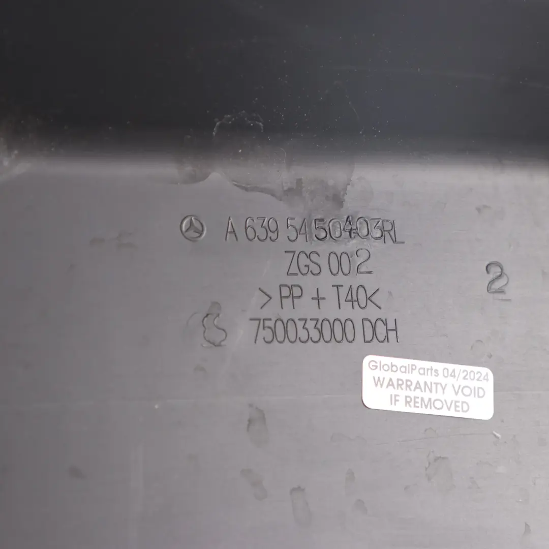 Mercedes Vito Viano W639 Fuse Box Cover Trim Panel Lid Housing A6395450403