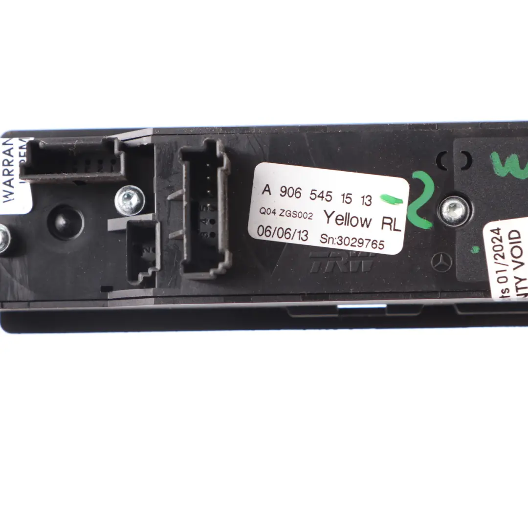 Mercedes Sprinter W906 Electric Window Regulator Driver Side Switch A9065451513