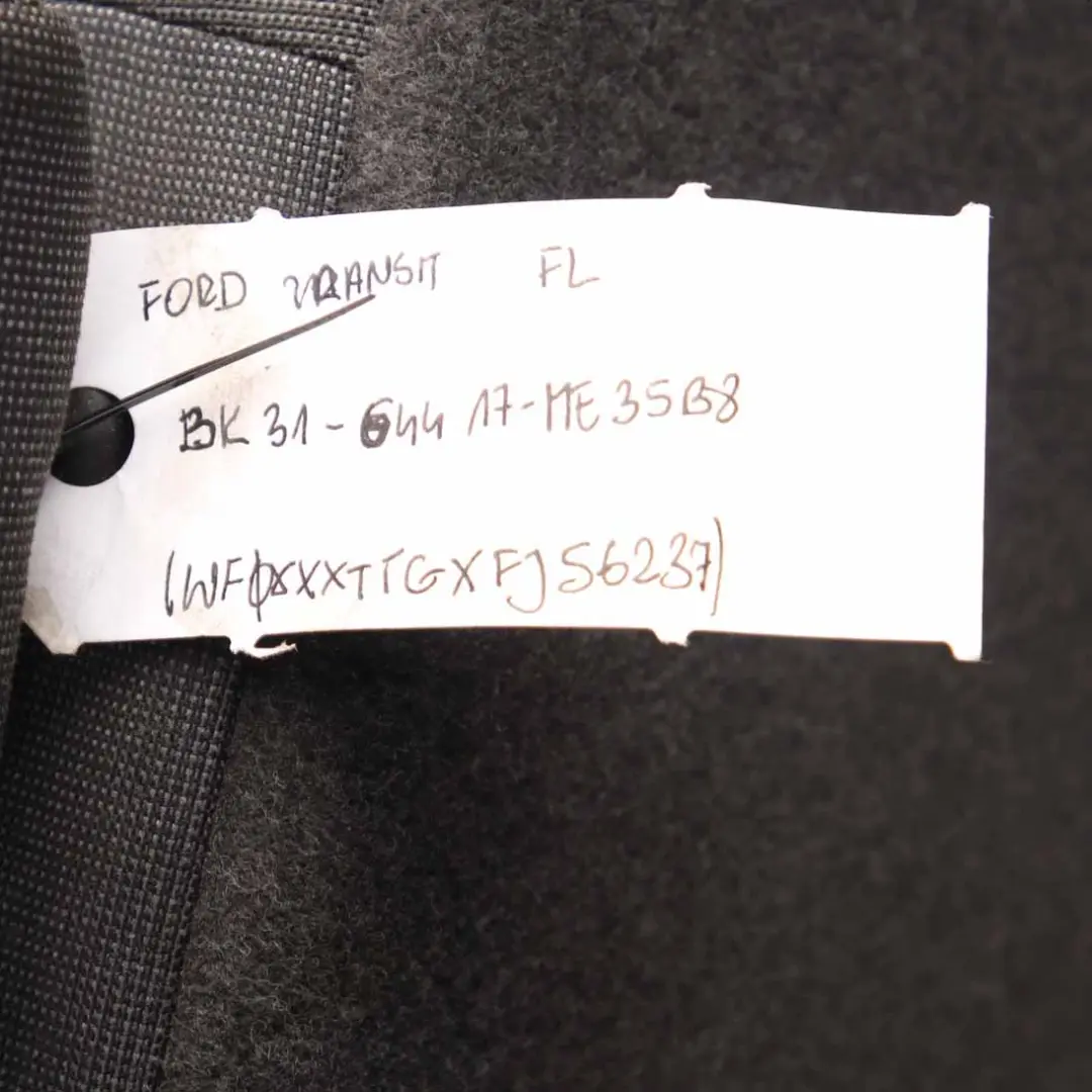 Ford Transit Front Seat Left N/S Passenger Side Double Seat Cloth Grey