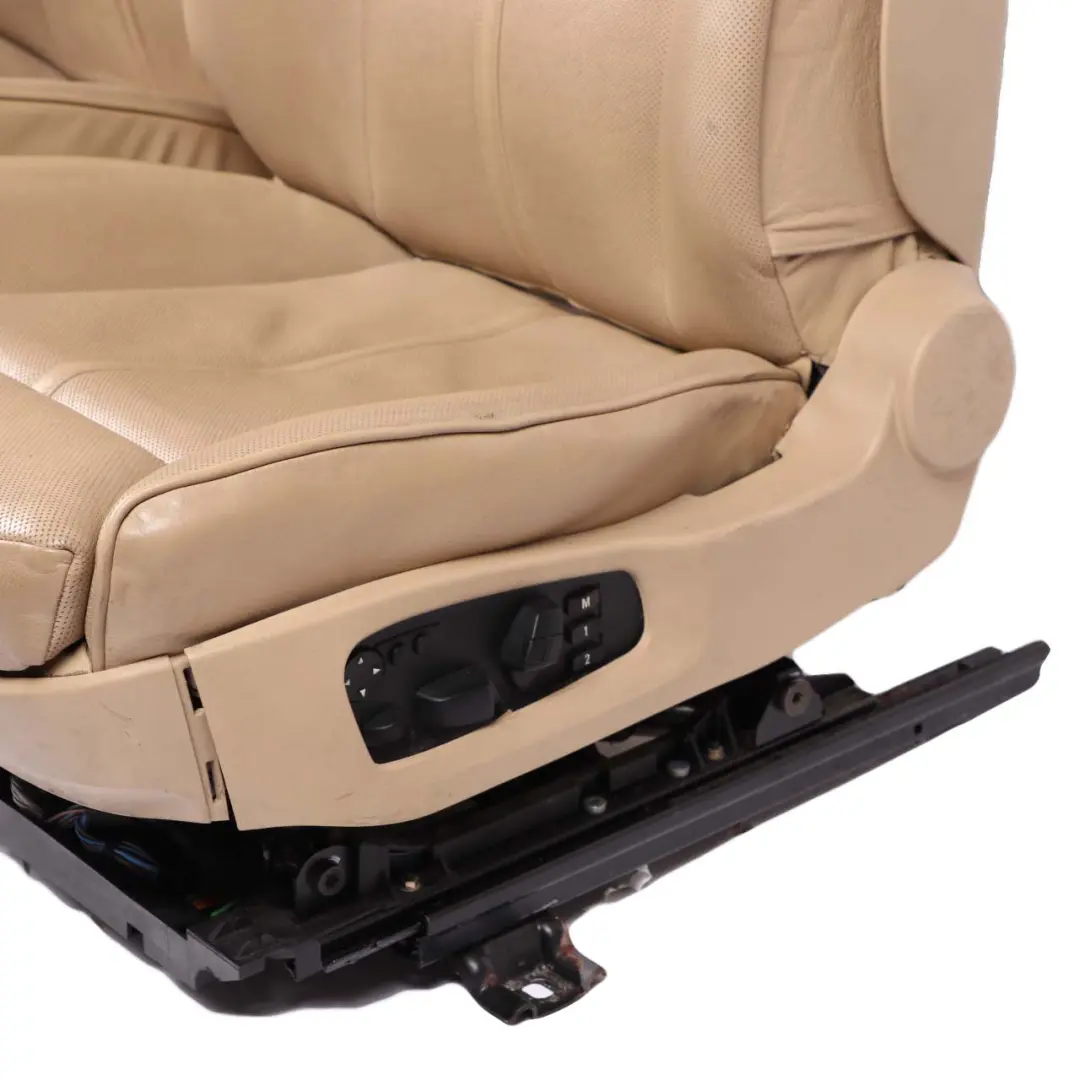 BMW E60 Comfort Climate Leather Nasca Beige Interior Seats Seat Memory