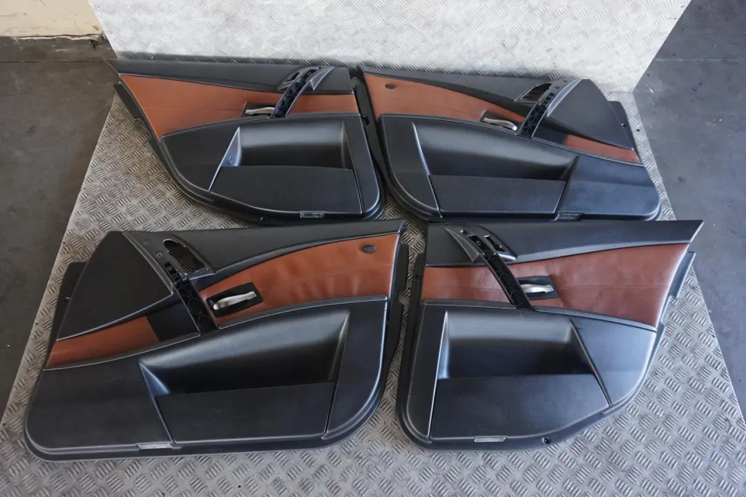 BMW 5 Series E61 Touring Brown Leather Interior Seats With Door Cards Memory