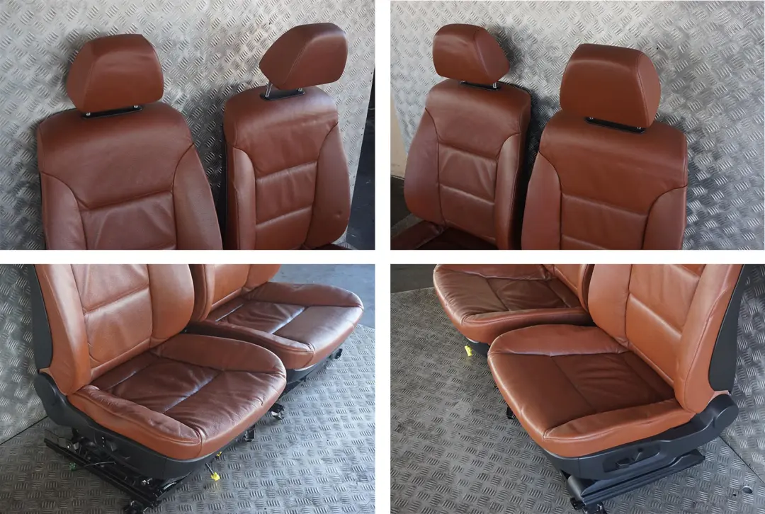 BMW 5 Series E61 Touring Brown Leather Interior Seats With Door Cards Memory