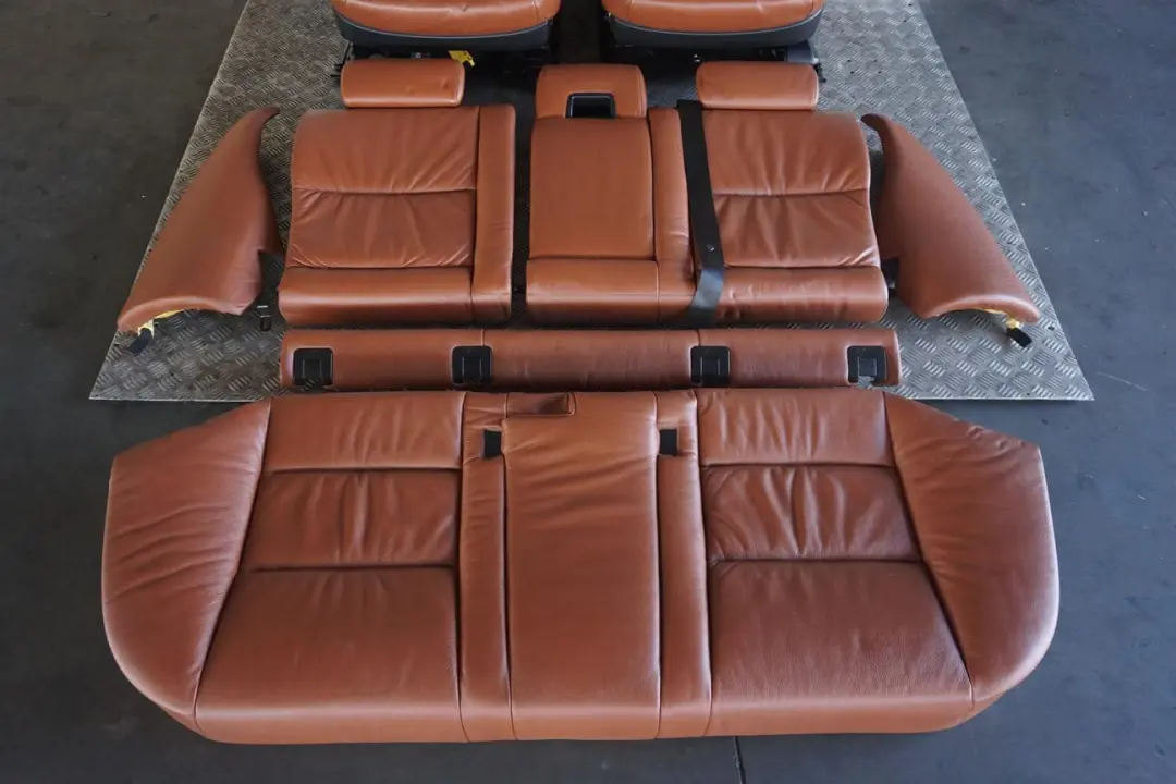 BMW 5 Series E61 Touring Brown Leather Interior Seats With Door Cards Memory