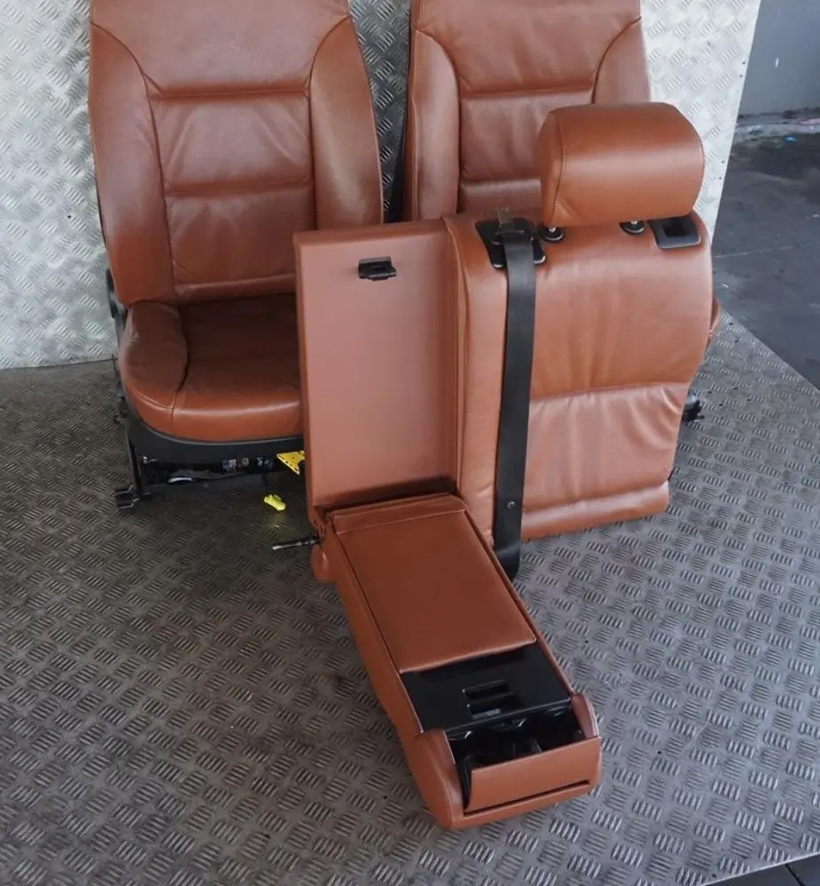 BMW 5 Series E61 Touring Brown Leather Interior Seats With Door Cards Memory