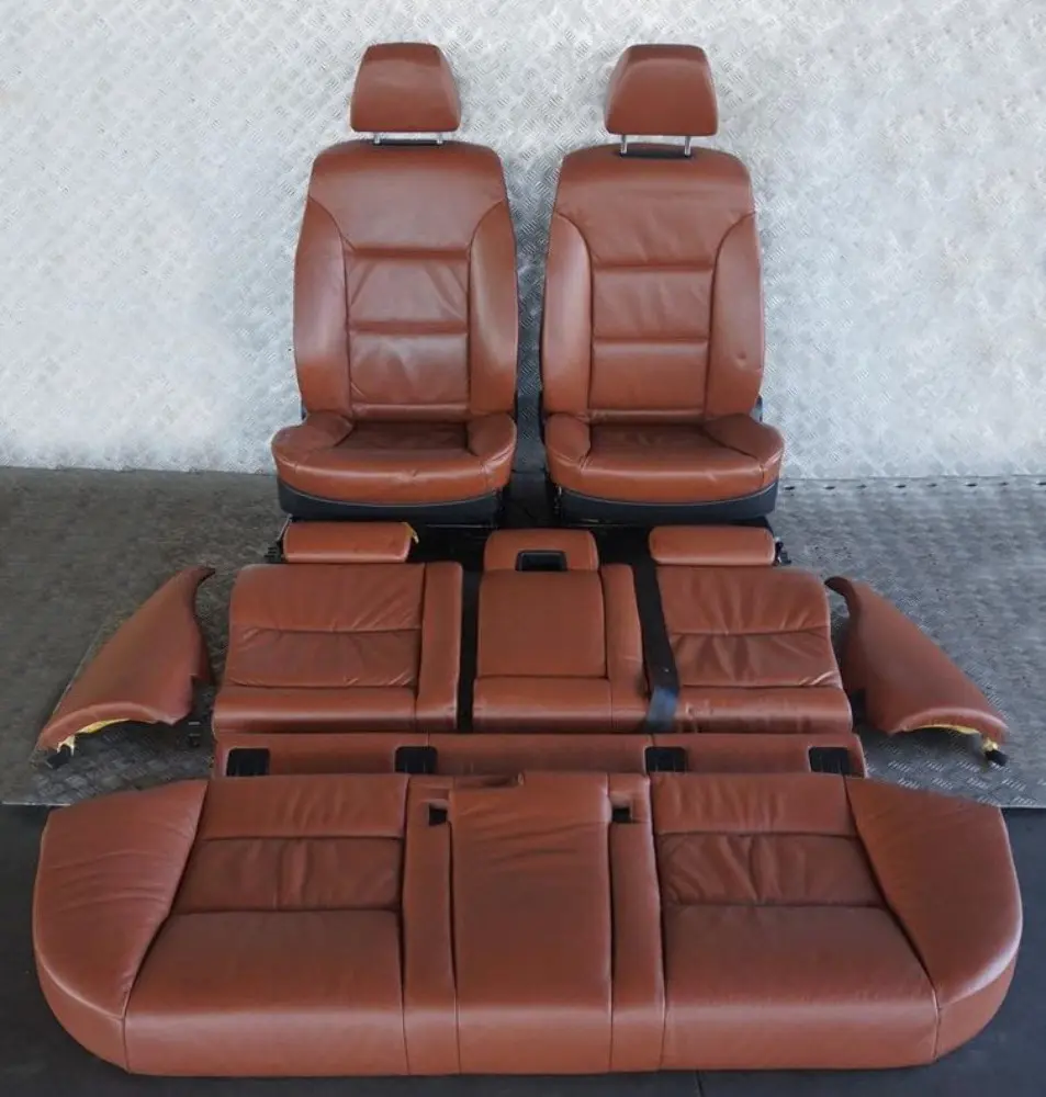 BMW 5 Series E61 Touring Brown Leather Interior Seats With Door Cards Memory