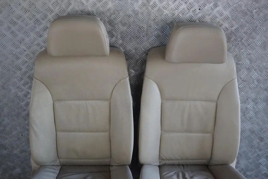 BMW E61 LCI Creambeige Cream Beige Leather Interior Seats Door Cards Memory