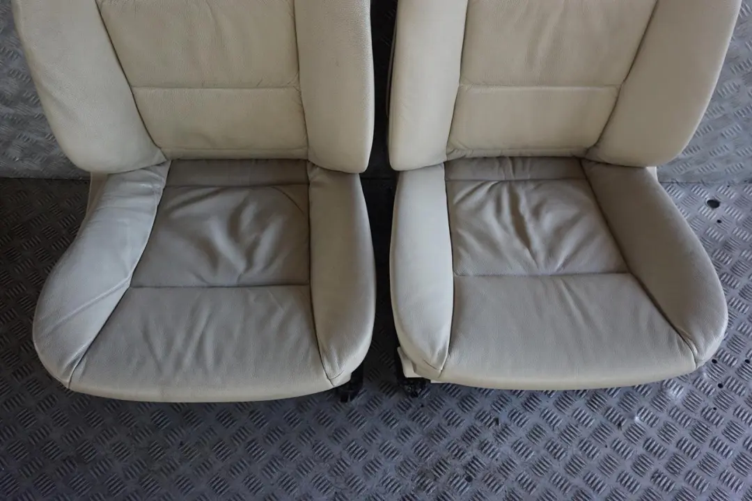 BMW E61 LCI Creambeige Cream Beige Leather Interior Seats Door Cards Memory