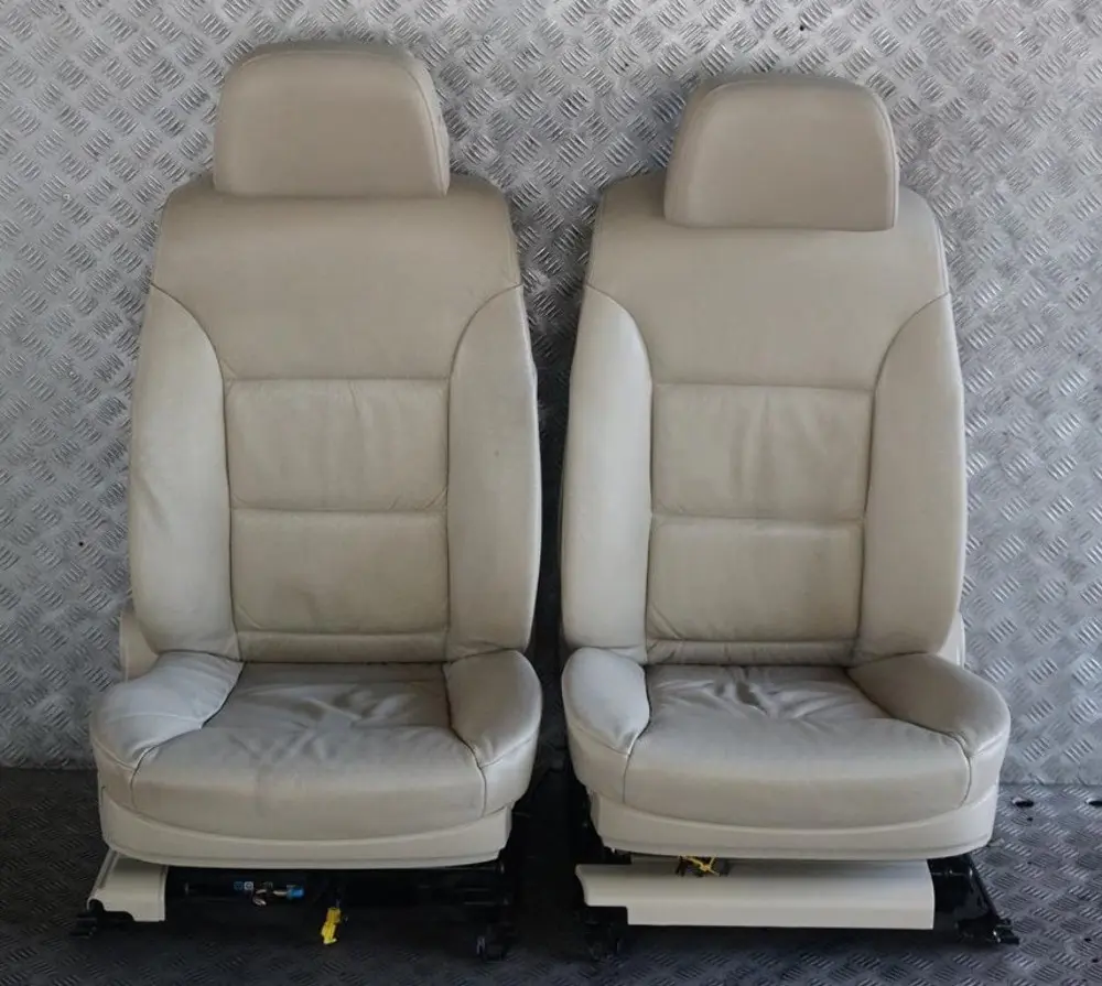 BMW E61 LCI Creambeige Cream Beige Leather Interior Seats Door Cards Memory